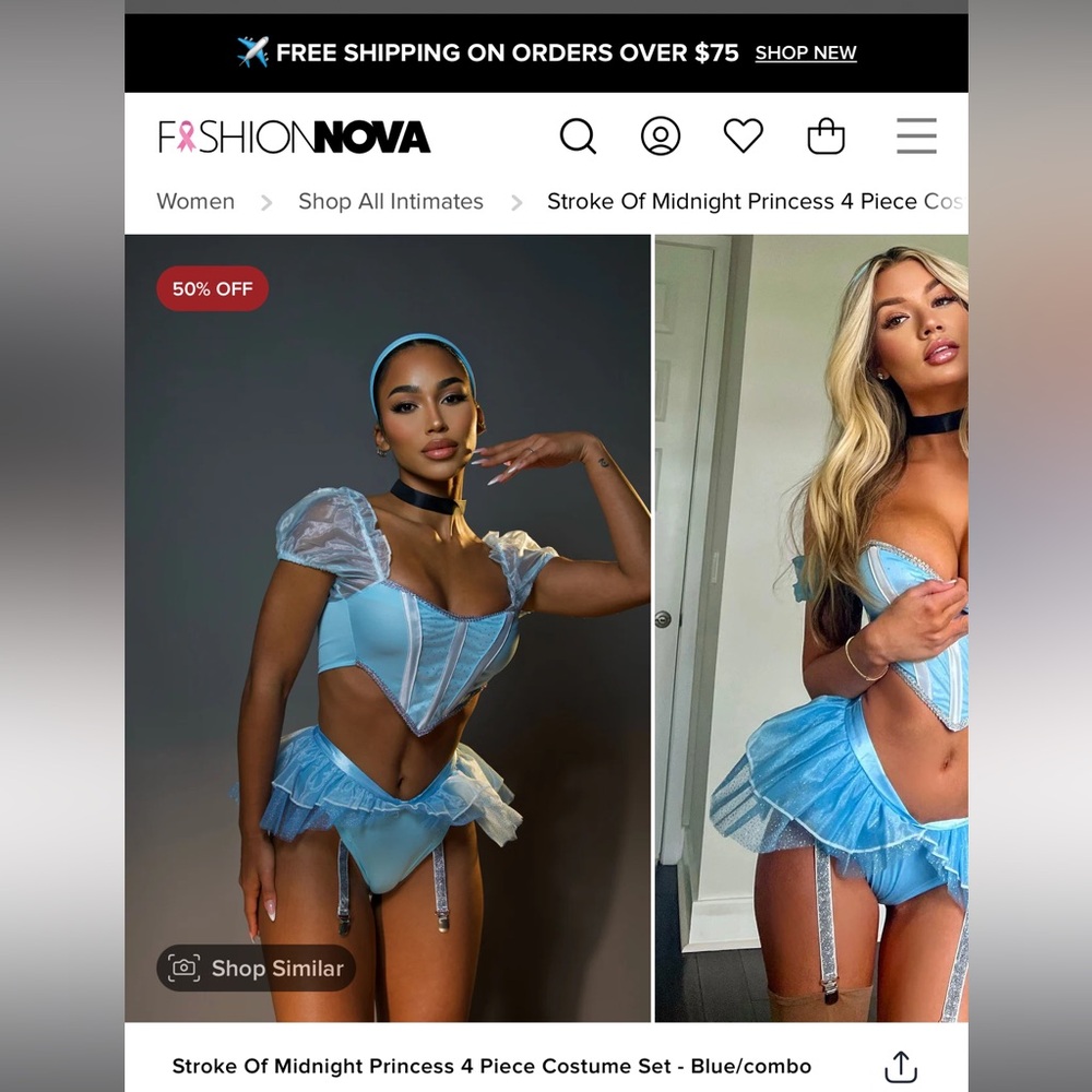 Fashion Nova Cinderella Costume